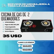 COCINA DE GAS DE VITROCERÁMICA 2 QUEMADORES - Img 56805407