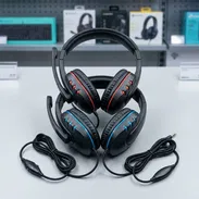 Auricular Gaming Pequeño Superbass + Mic Rojos y Azules *PRECIO 20 USD* - Img 54602292
