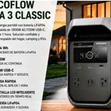 Planta 🏵️ Ecoflow delta 3 clássic. Mejor calidad precio. 600 USD - 4/4