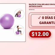 BALÓN DE YOGA INFLABLE CON SUPERFICIE ANTIDESLIZANTE - Img 58257108