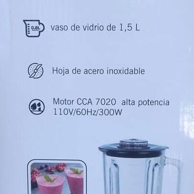 Batidora con vaso de cristal - Img 122695163