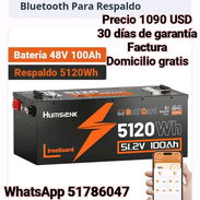 Batería marca Humsienk de 48V 100Ah - Img 58074631