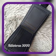 👔 Vendo Billeteras de Hombre – Cuero, sintético, con o sin monedero – Varios colores y estilos 👔 - Img 55931688