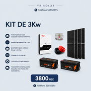 🔥🔥🔥LOS MEJORES PRECIOS EN KIT SOLARES PROFESIONALES CON"🔆YR Solar" ✅El precio incluye el montaje y contrato con tod - Img 56352346