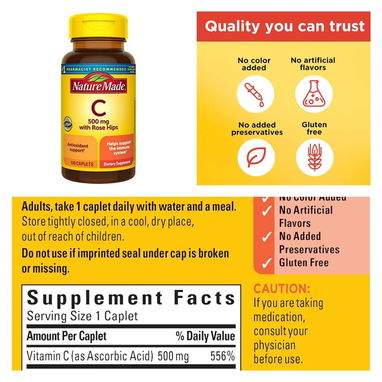VITAMINA C DE 100, 130 y 250 TABLETAS CADA UNA A UN PRECIO DISTINTO NUEVAS Y SELLADAS - 2/3