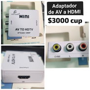 Adaptador de AV a HDMI en venta - Img 56774739