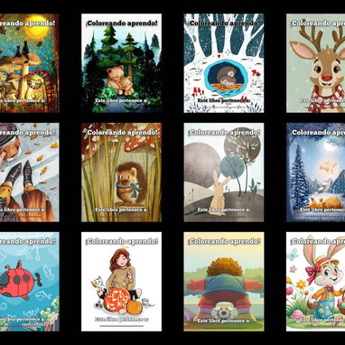 Libros de colorear de animales, dinosaurios, aviones, casas y otros, por temáticas y variados... - Img 125228404