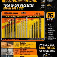 Set de barrenas MIXTO (brocas) Madera/Cemento( Tungsteno)/Metal 16 Barrenas 5USD /59757936 - Img 52968126