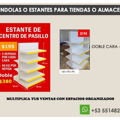 🛠️ ESTANTES PARA ALMACEN y GONDOLAS DE MERCADO - 8/10