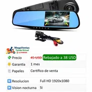 ESPEJO RETROVISOR DIGITAL Con cámaras frontal y trasera - Img 55902694