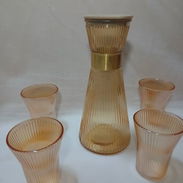 Jarras de vidrio con 4 vasos (mon) - Img 55024242