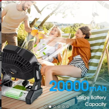 Ventiladores  recargables  20000mAh- X20 y F10 - 5/5