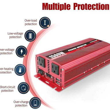 Cantonape 1500w Power Inverter 12v a 110v - Img 122492905