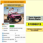 MV-622-Carro Juguete Bronco Raptor.....2900 USD...51596013....Mensajeria Costo Adicional - Img 55788317