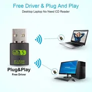 Adaptador wifi y bluetooth. Para pc. 2 en 1. - Img 52741876