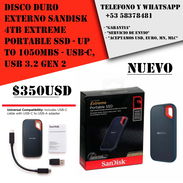 SanDisk 4TB Extreme Portable SSD - Up to 1050MBs - USB-C, USB 3.2 Gen 2 "Nuevo Sellado" - Img 54343105
