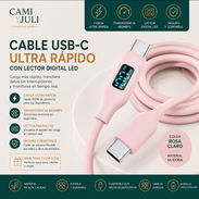 🛍️ Cable de carga digital carga ultrarapida 2 metro 📲 56740324 📝 Cable de carga digital para cargas rápidas con lect - Img 56899665