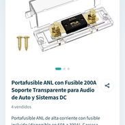 Portafusible ANL con Fusible 200A Soporte Transparente para Audio de Auto y Sistemas DC - Img 58194726