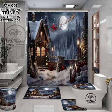 Set de baño Navideño de 5 piezas - 10/10