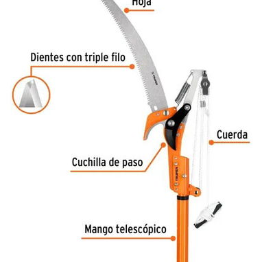 Cortador de ramas altas extendible - Img 124157280