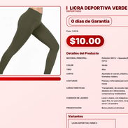 LICRA DEPORTIVA VERDE . - Img 57565051