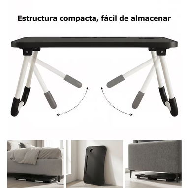 MESA PLEGABLE MULTIFUNCIÓN – $25 USD ✨ - 5/9