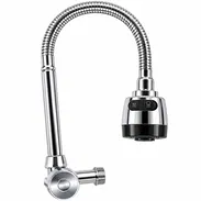 LLAVE CUELLO DE GANSO FLEXIBLE, PARA FREGADEROS, CON CONEXIÓN A LA PARED 🧱 - Img 58330968
