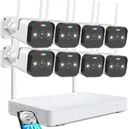 Sistema Inalambrico ZOSI de 8 Cámaras de Seguridad de con Disco Duro de 2TB - Img 50784078