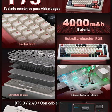 ⌨️Teclado Gaming Mecánico Mikiby Y75 - Img 125590879