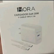 ESPIGA TIPO C 20W CARGA RÁPIDA Y CABLE TIPO C A TIPO C DE 3A CARGA RÁPIDA Y TRANSFIERE DATOS MIDE 1 METRO MARCA 1HORA - Img 54929711