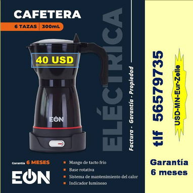 CAFETERAS ELECTRICAS (Varios colores) 3-6 tazas T-56579735/(USD-MN-Eur-Zelle)/Recogida Marianao/Tpte (Costo Adicional) - Img 117860699