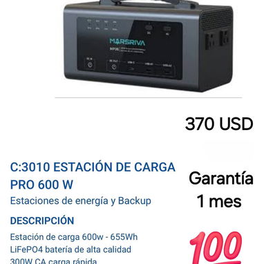 Estación de carga Nueva 600W - Img 115357897