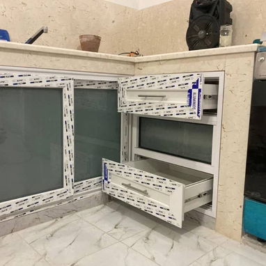 Puertas de marquetería de aluminio. Ventanas de corredera.paños fijos.bajosde meseta - 5/10