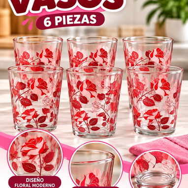Set de 6 vasos de cristal 235ml en 3800 cup - 3/6