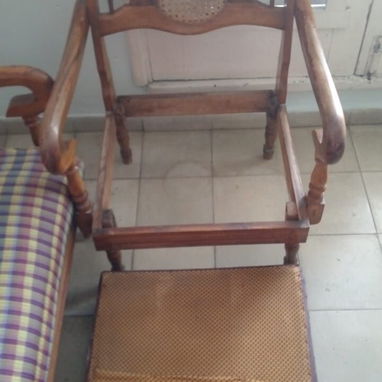 🔥OFERTA🔥 JUEGO DE SALA DE CAOBA - EN 80USD O AL CAMBIO - 4/5