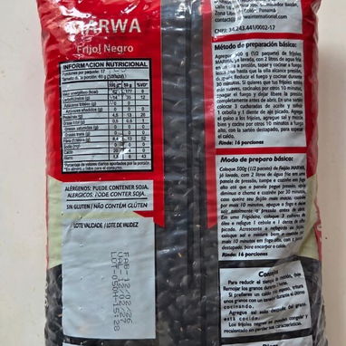 Paca de frijoles negros 30 paquetes de 1kg - Img 122994651