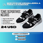 👟 ¡NUEVOS TENIS DEPORTIVOS NEGROS! 🖤 💲 Precio: 24 USD - Img 56141820