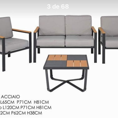 Juegos de terraza de estructura metálica - Img 120271939