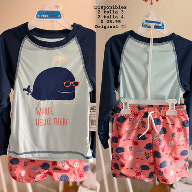 ‼️ NUEVO ✨ TRAJES DE BAÑO PARA NIÑOS 🇺🇲 ORIGINAL _ PLAYA Y PISCINA - Img 118369593