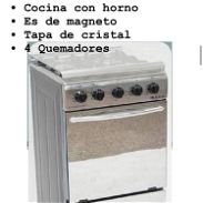 Cocina Milexus de 4 quemadores y horno. Mensajería incluida en La Habana - Img 45577433