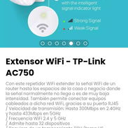 Extensor WiFi - TP-Link AC750. Extiende la señal WiFi de un router hasta los espacios de la casa donde no llega la señal - Img 55742798
