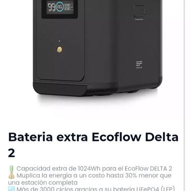 Batería, Planta, Inversor y EcoFlows - Img 126388426