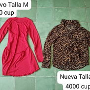 Vestido rojo y blusa de leopardo ($4000 y $6500) - Img 57176074