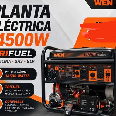 Planta eléctrica de gasolina y gas de calle y balita corriente 110-220 volt de 8375 watt nuevas en caja - 2/2