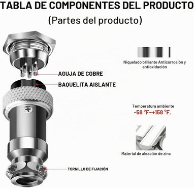 Conector GX16-5 (5 Pines) - 2/3