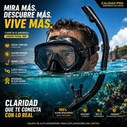 Máscara de buceo con Snorkel / cámara de acción - Img 49903340