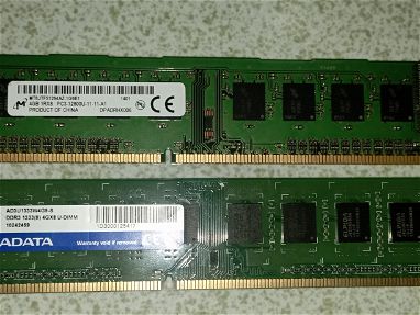 Vendo dos ram de 4 GB cada una de DDR3 - Img main-image