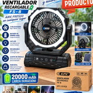 VENTILADOR RECARGABLE 20 MILIAMPERES 35 USD - Img 58006116