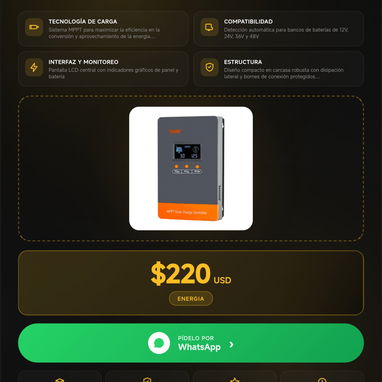 Mppt , batería , Transfer - 7/10