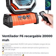 Ventilador F6 recargable - Img 55913465